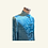 Thumbnail: 富貴吉祥單面男士唐裝外套 (湖藍+黃) Chinese Tung Suit Man Coat L-017
