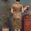 Thumbnail: 香檳金桃紅牡丹短旗袍 Champagne gold short qipao with fuchsia peonies P-033