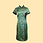 Thumbnail: 啡綠玫瑰短旗袍 Green and Brown Rose Qipao V046