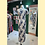 Thumbnail: 米黑色長旗袍 Beige and Black Floral Long Qipao P-037