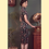 Thumbnail: 黑底彩色線條短旗袍 Short black qipao with colorful stripes P-038