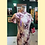 Thumbnail: 米色淺紫色水墨畫長旗袍 Long beige qipao P-034