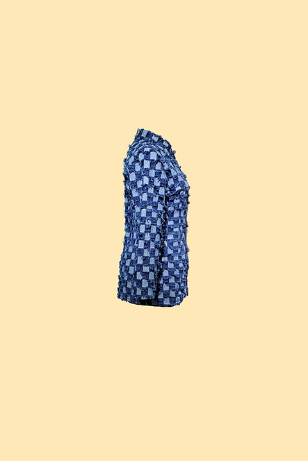 拼格牛仔外衣 Checkered WomanTang Suit Jacket V047