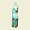 Thumbnail: 漸變綠色圖案短旗袍   Gradient green pattern short cheongsam Qipao B-012