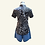 Thumbnail: 黑色小花上衣 Flower Bossom Qipao Top P-010
