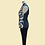 Thumbnail: 藍色金鳥拼布背心 Blue Gold Bird Patchwork Vest L-011