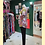 Thumbnail: 暗粉白玫瑰花上衣 Dark Pink and White Rose Qipao Style Top P-043