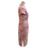 Thumbnail: 仿皮絨金絲牡丹短旗袍 (粉色) Faux Suede Golden trim Peony short qipao (Pink) P-013