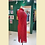 Thumbnail: 紅色蕾絲中袖短旗袍 Red Lace cheongsam qipao EU-002
