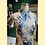 Thumbnail: 米黑色長旗袍 Beige and Black Floral Long Qipao P-037
