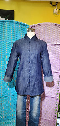 牛仔中性外套 Denim Tang Suit Jacket L-012
