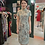 Thumbnail: 仿皮絨金絲牡丹短旗袍 Faux Suede Golden trim Peony short qipao P-014