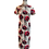 Thumbnail: 紅玫瑰短旗袍 Red Rose short qipao P-015