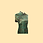 Thumbnail: 啡綠玫瑰短旗袍 Green and Brown Rose Qipao V046