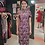 Thumbnail: 啡色牡丹花短旗袍 Brown short qipao with peony pattern NS-650