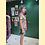 Thumbnail: 暗粉白玫瑰花上衣 Dark Pink and White Rose Qipao Style Top P-043