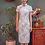 Thumbnail: 藍色小花短旗袍 Short blue floral qipao P-036
