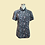 Thumbnail: 黑色碎花旗袍款上衣 Black floral blossom Qipao Top B-024
