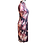 Thumbnail: 啡紅黑水彩旗袍 Watercolor Palette of Brown, Red, and Black short qipao P-020