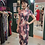 Thumbnail: 啡紅黑水彩旗袍 Watercolor Palette of Brown, Red, and Black short qipao P-020